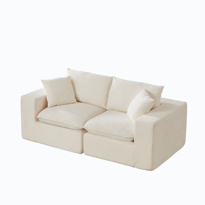 English Elm Modern Chenille Cloud Sofa - Versatile Comfort With Stylish Design For Homes, Offices & Apartments W3396P388633