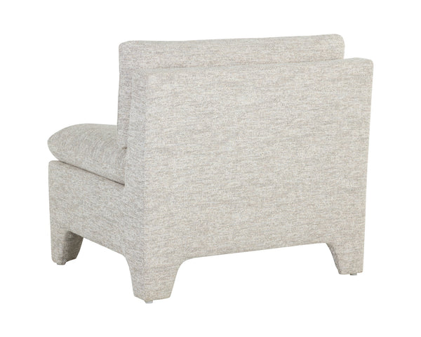 Sunpan Dallin Lounge Chair - Contemporary Design with Eye-Catching Shape and Fully Upholstered Legs Boho Oatmeal