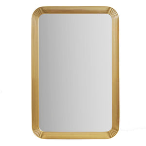 Madison Park Aurelia Glam/Luxury Rounded Rectangle Fluted Wall Mirror MP95F-0359 Gold