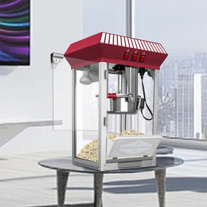English Elm Commercial Popcorn Machine 12 Oz Steel Kettle Tempered Glass Warming Deck 800w W2841P265056