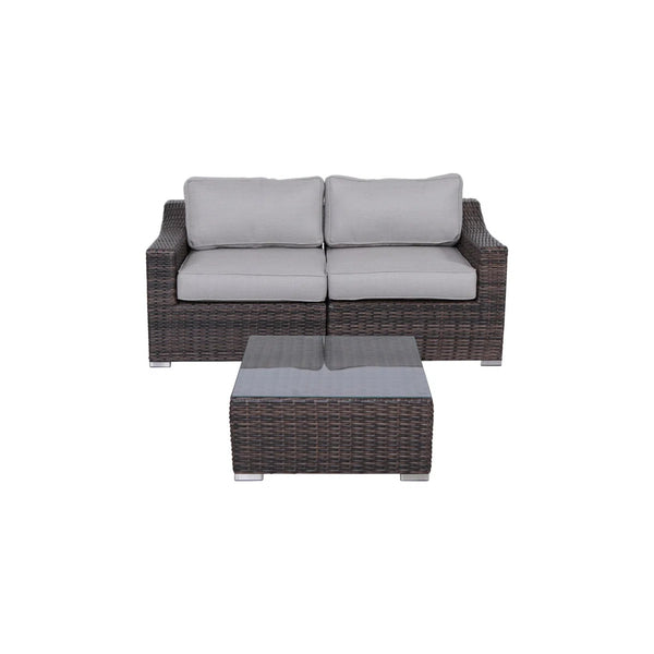 English Elm Lsi Elegant 3-Piece Patio Rattan Set With Plush Cushions – No Assembly, All-Weather Comfort & Style! B120S00072