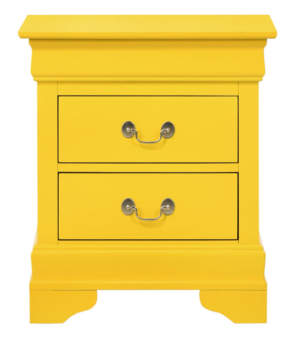 English Elm Charming Croc-Textured Nightstand with Spacious Drawer, Contemporary Particle Board Build, 25"H x 27"W x 16"D Yellow 30 L x 25 W x 20 H B078107837