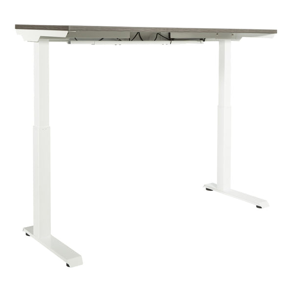 OSP Home Furnishings Ascend Ii Electric Sit to Stand Desk with Steel Frame for Modern Home Office Use 60" 24" A222460WHS