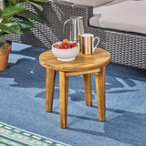 Christopher Knight Home® - Noble House - Gertrude Outdoor 16" Acacia Wood Side Table