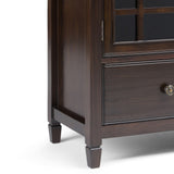 Connaught Tall Storage Cabinet Dark Chestnut Brown B136P158127 Hearth and Haven