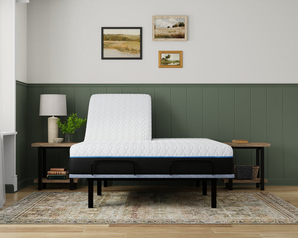 English Elm Copper Infused Split Top Queen Mattress with Cooling Gel Foam and Phase Change Cover B337P292882