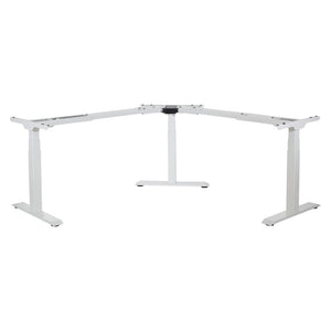 OSP Home Furnishings 3-way Adjustable Table Base with Three Height Positions for Dining or Work Surfaces Wjite OYF333-WT