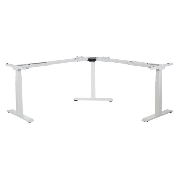 OSP Home Furnishings 3-way Adjustable Table Base with Three Height Positions for Dining or Work Surfaces Wjite OYF333-WT