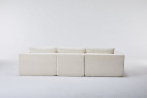 English Elm Modular Cloud Sectional with Corduroy Upholstery Deep Cushions for Living Rooms W1919S00007