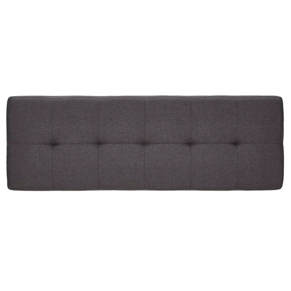 Homelegance By Top-Line Arnet Oak Angled Leg Linen Dining Bench Light Oak Rubberwood