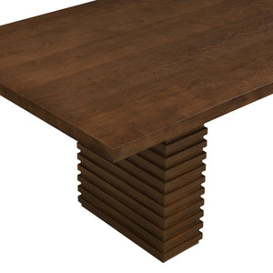 English Elm Christopher Knight Home® - 95Inches Walnut Dining Table - Modern Industrial Design For 6-10 Guests, Durable Wood Construction N771P346933T_N771P346934T