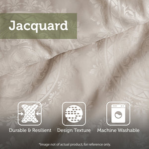 English Elm 12 Piece Madison Park Aubrey Bed Set Full - Jacquard Paisley Comforter, Reversible Sand, 200TC Cotton Sheets, Blue-Taupe Elegance B035128823