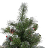 Christopher Knight Home® - Noble House - 9-foot Mixed Spruce Unlit Hinged Artificial Christmas Tree with Glitter Branches