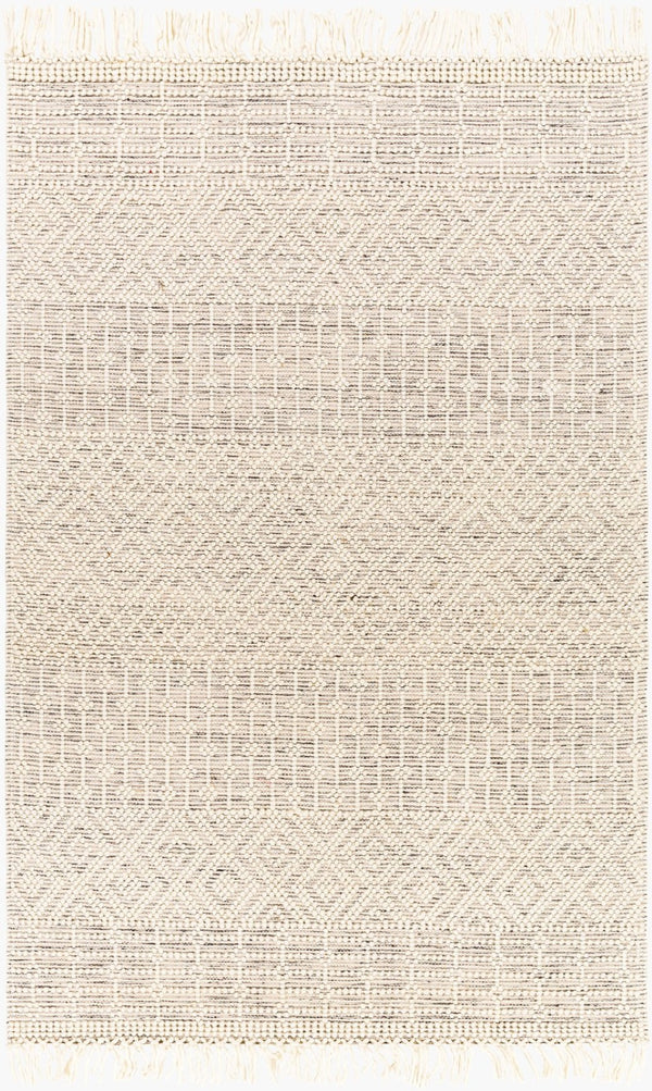 Livabliss Casa Decampo Handwoven Wool Flatweave Rug with Fringe Boho Global Accent CDC2306-2339