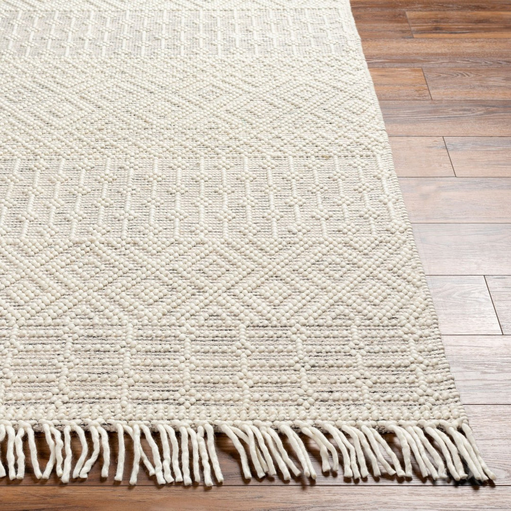 Livabliss Casa Decampo Handwoven Wool Flatweave Rug with Fringe Boho Global Accent CDC2306-2339