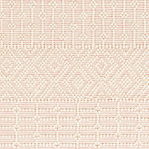 Livabliss Casa Decampo Handwoven Wool Flatweave Rug with Fringe for Entryway or Bedside Ivory, Dusty Pi 2'6" x 8' CDC2308-268