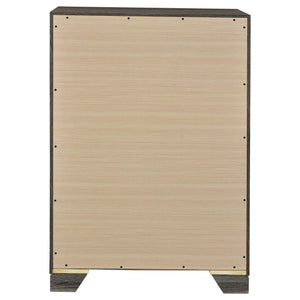 English Elm Funston Brown Oak 4-Drawer Chest – Modern, Space-Saving Storage Solution For Stylish Bedrooms & More! B062P375573