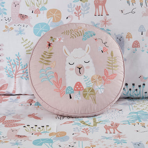 JLA Home Urban Habitat Kids - Woodland Reversible Cotton Comforter Set with Cute Forest Animals, Ditsy Floral Reverse, OEKO‑TEX Safe, Antimicrobial Pillows Included UHK10-0157