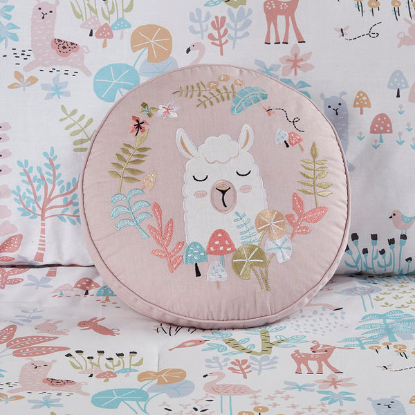 JLA Home Urban Habitat Kids - Woodland Reversible Cotton Comforter Set with Cute Forest Animals, Ditsy Floral Reverse, OEKO‑TEX Safe, Antimicrobial Pillows Included UHK10-0157