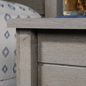 English Elm Night Stand - Versatile Brown Finish With Storage Drawer And Open Shelf For Bedroom Essentials B356P402748