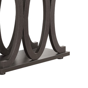 English Elm Karsten Cappuccino Engineered Wood Console Table — Warm Espresso-Tone Entryway Storage with Durable Finish and Versatile Surface (42" W) B062P331092