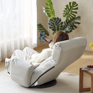 English Elm Adjustable ergonomic gaming lounge chair with 360° swivel, spring seat comfort and phone holder Gray W244P172639