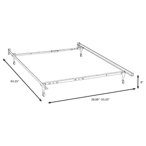 English Elm Julian Heavy Gauge Steel Adjustable Bed Frame Matte Black Low Profile Modern B062P466882