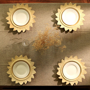 English Elm Handcrafted 13" Wooden Charger Plate - Rustic Eco-Friendly Tableware For Elegant Dining Experiences B346P321279