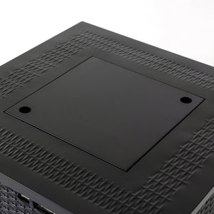 English Elm 28-Inch Iron Square Propane Fire Pit Table - Durable, Stylish, And Versatile For Outdoor Gatherings W3131P277174