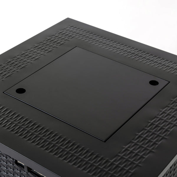 English Elm 28-Inch Iron Square Propane Fire Pit Table - Durable, Stylish, And Versatile For Outdoor Gatherings W3131P277174