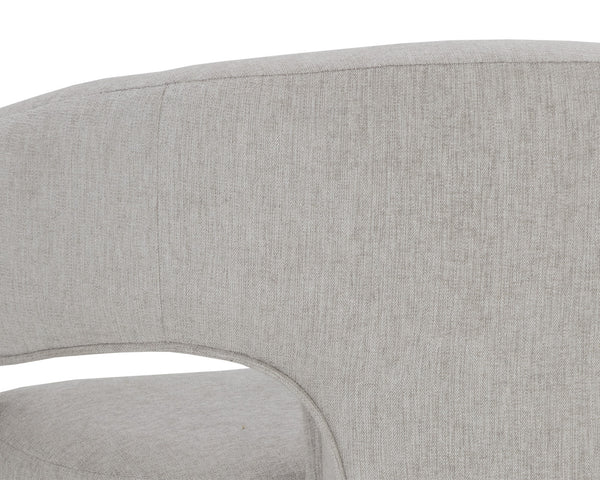 Sunpan Isidore Dining Chair - Contemporary Elegance with Curved Backrest and Clean Lines for Stylish Comfort Ernst Sandstone