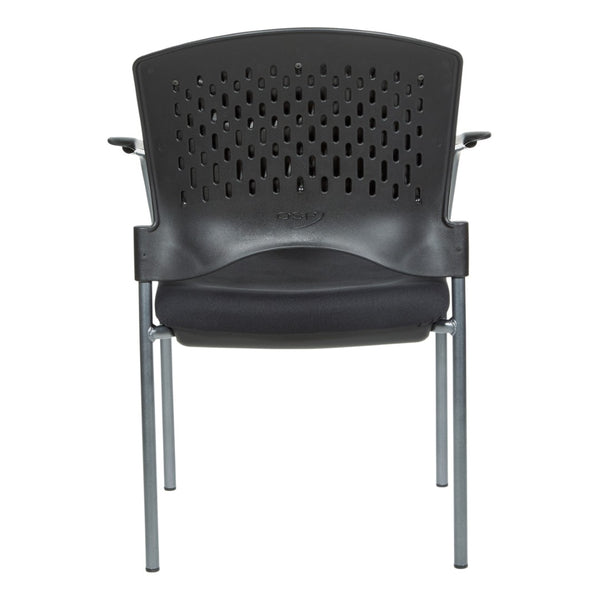 OSP Home Furnishings Upholstered Visitor Chair for Reception Areas with Reinforced Frame and Supportive Foam Seat 84710-30