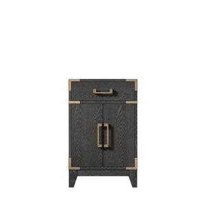 English Elm Black Oak Single-Sink Vanity 20" W With Soft-Close Door & Ample Storage For Modern Bathrooms B2731P260885