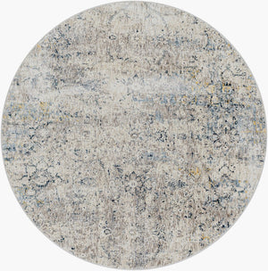 Livabliss Cardiff Machine Woven Polyester Area Rug with High Low Pile Texture for Living Rooms Light Gray, Cha 5'3" x 5'3" CDF2300-53RD
