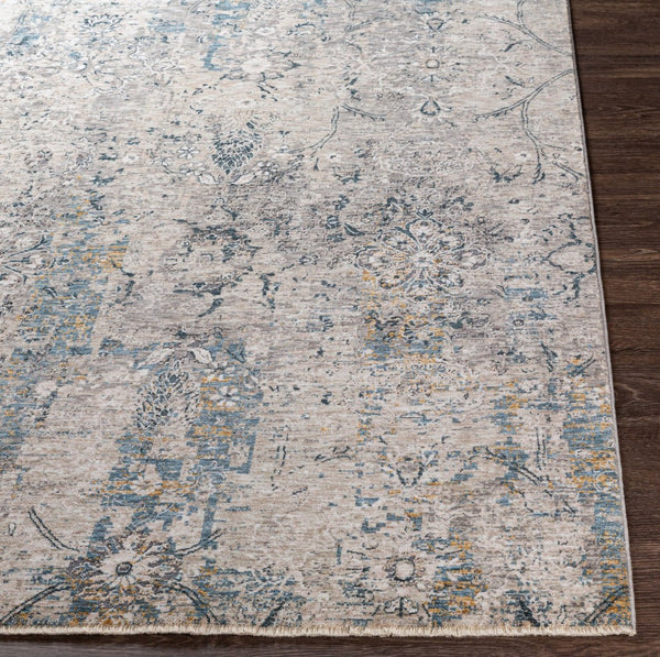 Livabliss Cardiff Machine Woven Polyester Area Rug with High Low Pile Texture for Living Rooms Light Gray, Cha 9' x 12'2" CDF2300-9122