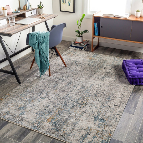 Livabliss Cardiff Machine Woven Polyester Area Rug with High Low Pile Texture for Living Rooms Light Gray, Cha 9' x 12'2" CDF2300-9122
