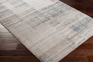 Livabliss Cardiff Geometric Fringe Area Rug Machine Woven Polyester for Large Living Spaces Light Gray, Cha 7'10" x 7'10" CDF2301-710RD