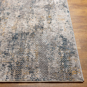 Livabliss Cardiff Geometric Fringe Area Rug Machine Woven Polyester for Large Living Spaces Light Gray, Cha 7'10" x 7'10" CDF2301-710RD