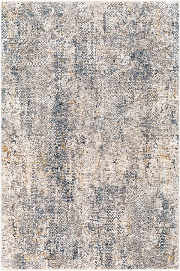 Livabliss Cardiff Machine Woven Polyester Area Rug with High Low Texture for Large Living Spaces Light Gray, Cha 12' x 15' CDF2302-1215