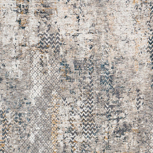 Livabliss Cardiff Machine Woven Polyester Area Rug with High Low Texture for Large Living Spaces Light Gray, Cha 6'7" x 6'7" CDF2302-67RD