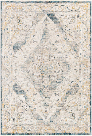 Livabliss Cardiff Medallion Area Rug Turkey Woven Polyester Medium Pile Living Dining Room Medium Gray, Mu 10' x 13'11" CDF2303-1014