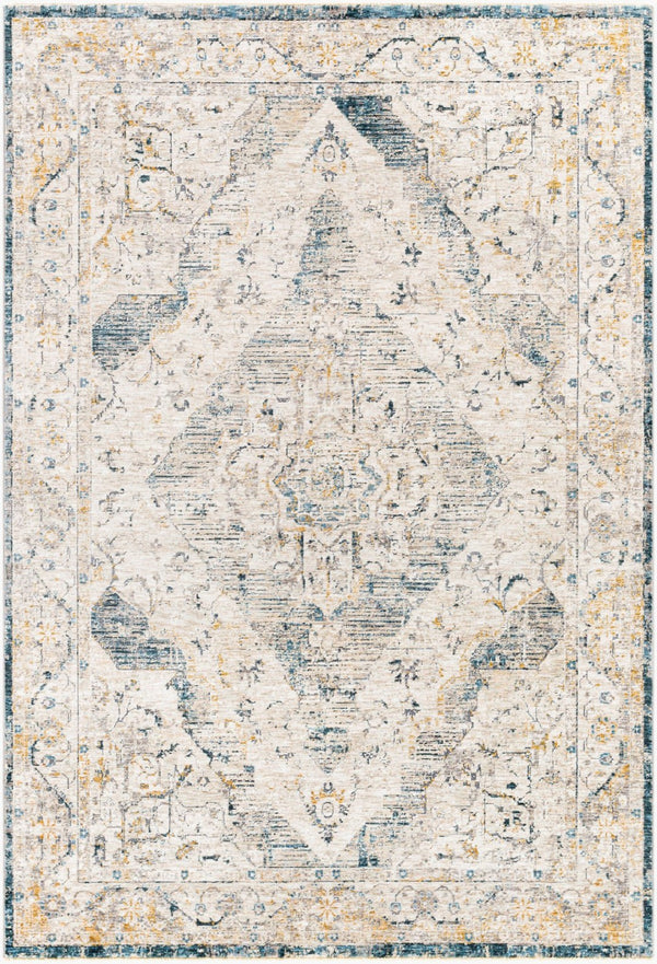 Livabliss Cardiff Medallion Area Rug Turkey Woven Polyester Medium Pile Living Dining Room Medium Gray, Mu 10' x 13'11" CDF2303-1014