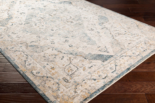 Livabliss Cardiff Medallion Area Rug Turkey Woven Polyester Medium Pile Living Dining Room Medium Gray, Mu 10' x 13'11" CDF2303-1014