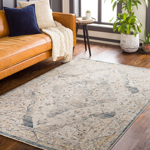 Livabliss Cardiff Medallion Area Rug Turkey Woven Polyester Medium Pile Living Dining Room Medium Gray, Mu 10' x 13'11" CDF2303-1014