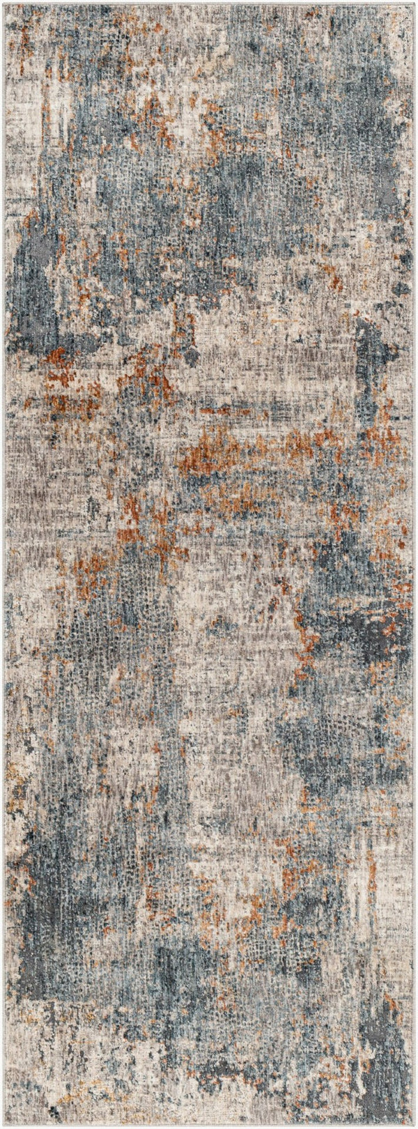 Livabliss Cardiff Machine Woven Polyester Area Rug with High Low Pile for Modern Living Rooms Medium Gray, Mu 2'7" x 7'3" CDF2305-2773
