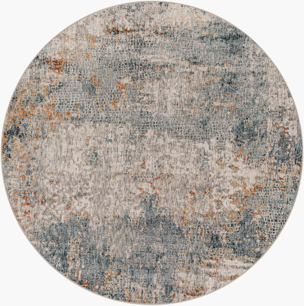 Livabliss Cardiff Machine Woven Polyester Area Rug with High Low Pile for Modern Living Rooms Medium Gray, Mu 5'3" x 5'3" CDF2305-53RD