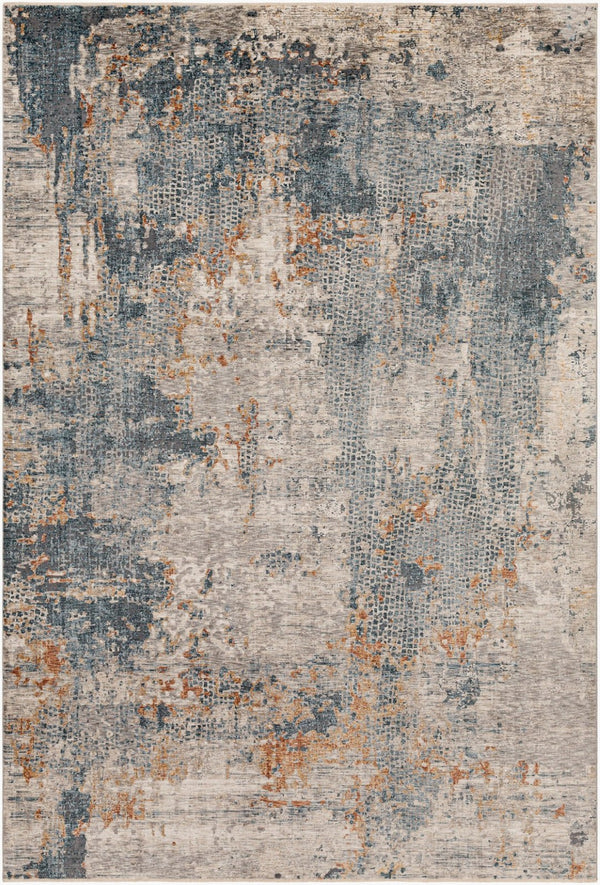 Livabliss Cardiff Machine Woven Polyester Area Rug with High Low Pile for Modern Living Rooms Medium Gray, Mu 6'7" x 9'6" CDF2305-6796