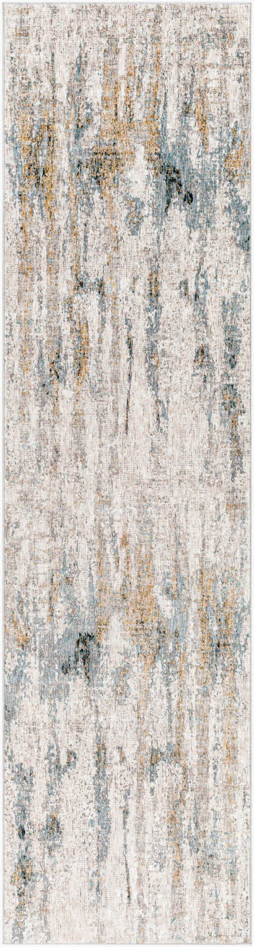 Livabliss Cardiff Geometric Area Rug Mid-century Modern Polyester Pile with Fringe for Living Room Medium Gray, Mu 2'7" x 10' CDF2306-2710
