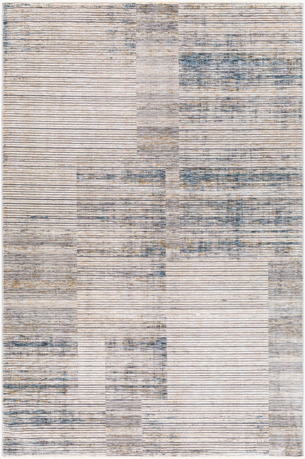 Livabliss Cardiff Polyester Area Rug with High Low Pile Texture for Large Living Rooms Light Beige, Cr 12' x 15' CDF2311-1215