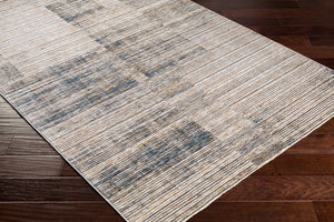 Livabliss Cardiff Polyester Area Rug with High Low Pile Texture for Large Living Rooms Light Beige, Cr 7'10" x 7'10" CDF2311-710RD